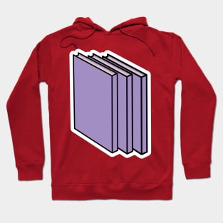 Standing Books Sticker design vector illustration. Student education icon concept design. Hoodie